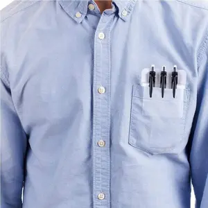 5 Pieces Heavy Duty PVC Pocket Protector for Pen Leaks for Shirts and Lab Coats Transparent Front and White Back