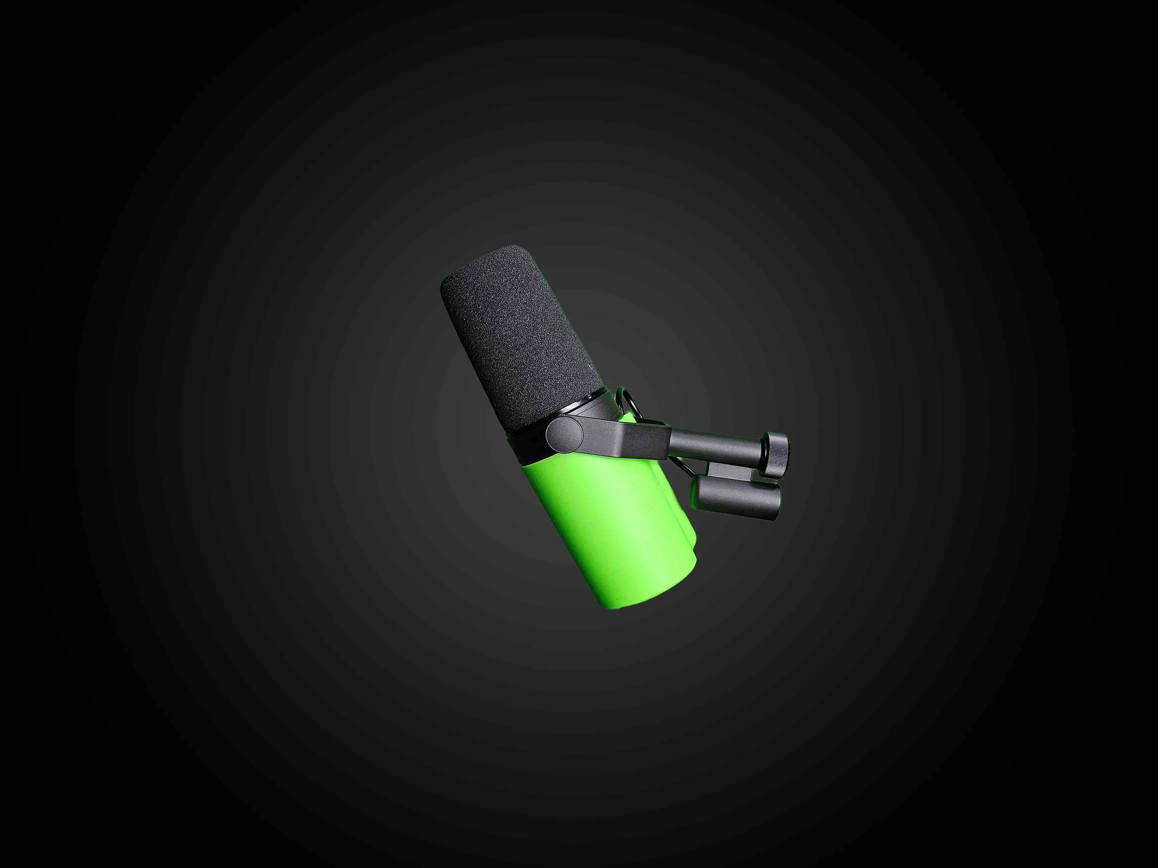 Myc Cover Lime Green Bold Series Microphone Cover for Shure SM7B