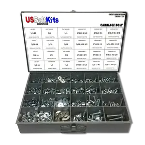 1250 Piece Carriage Bolt Assortment