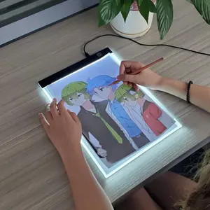 Light Board, 1 Count A5 Painting Light Pad with Charging Cable, Dimmable Brightness LED Light Pad, Anime Perspective Table, Durable Drawing Pad, Portable Drawing Board