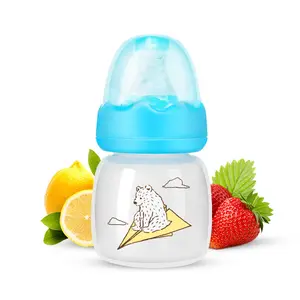 60ml/3oz Baby Bottle Juice Bottle, Portable Newborn Feeding Bottle, Small Travel Bottle, Breastfeeding Bottle, Ideal for Infants