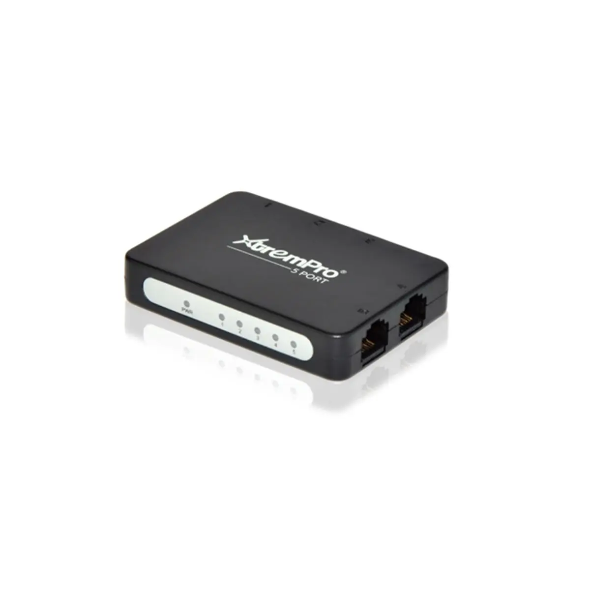 212 MAIN 5-Port USB Powered Ethernet Switch Hub - Compact Slim, Portable 10-100Mbps Ethernet Splitter with RJ45 Port Support