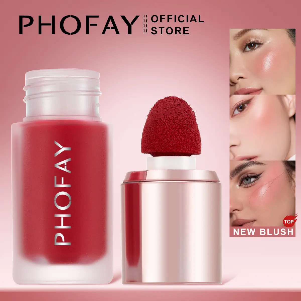 All-Day Liquid Blush | Lightweight Matte Formula | Buildable Ultra-Blendable | Natural Dewy Finish | Flawless Cosmetic for Daily Use