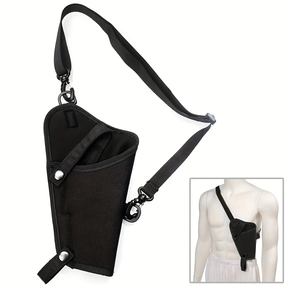 Men's Tactical Nylon Crossbody Bag, Right-Handed Sling Pack with Concealed Carry Pistol Holster for Outdoor Use, Bum Bags Crossbody, Concealment, Crossbody Strap