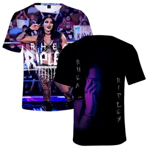 Rhea Ripley WWE 3D T-Shirt Vintage Unisex Tops Tee Fashion Tee y2k Top AOP