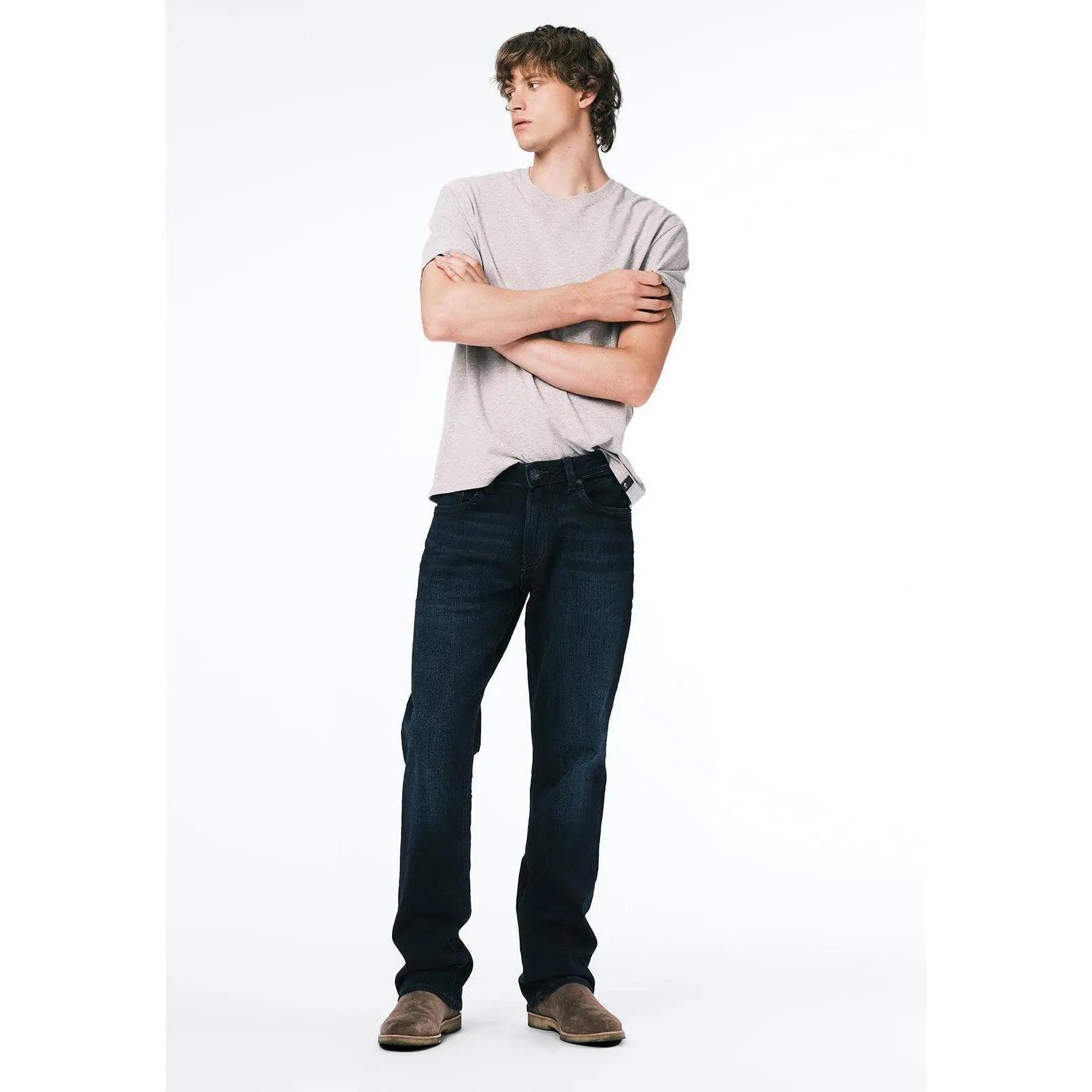 King Men's Slim Boot Jeans, Whiskered and Sanded - BM22675 King Men's Slim Boot Jeans, Whiskered and Sanded - BM22675