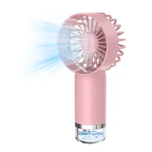 Handheld Misting Fan, Humidifier Fan, USB Rechargeable Handheld Spray Fan, Portable Handheld Spray Fan for Home, Office, Travel, Outdoor, Gifts for Girlfriend