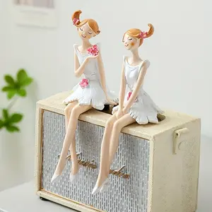 Nordic Style Angel Flower Fairy Ornaments, Creative Girls' Room & Balcony Decor, Perfect Birthday Gift for Women & Kids