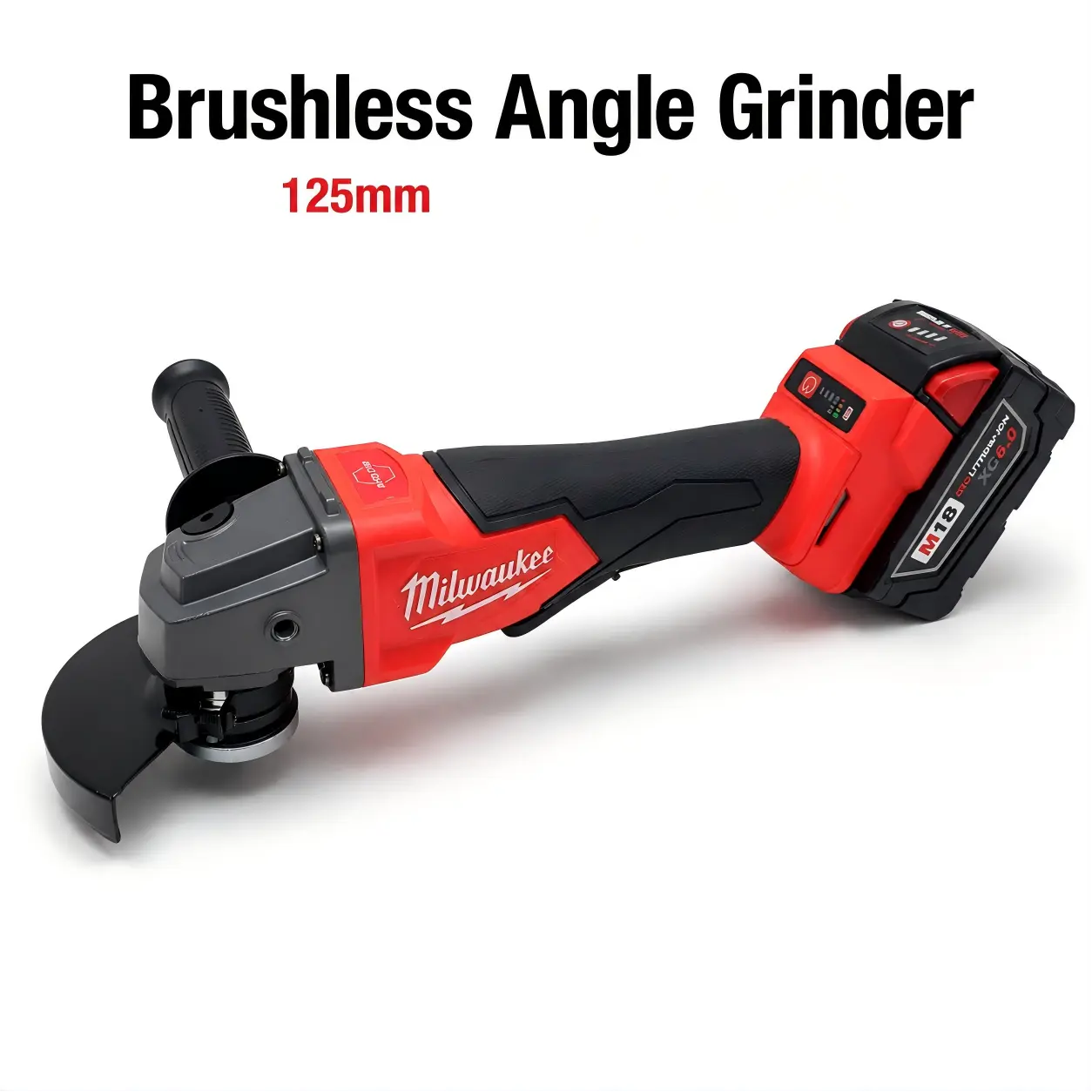 Milwaukee 125mm Cordless Grinder - M14 Arbor, High-Strength Motor for Heavy-Duty Rust Removal, Multitool Accessory for Hand Tools, MAX XR Brushless Impact Wrench with Green Laser Level job site rapid charger torque control mode power outdoor construction