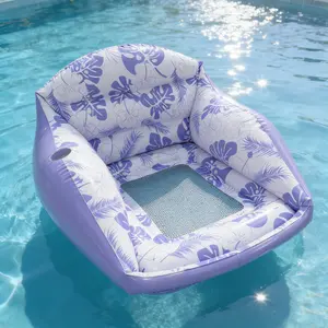 Adult Inflatable Water Sofa Float, Minimalist Pool Chair, Colorful Hammock, 3-In-1 Inflatable Pool Toy, Outdoor Use, Pool Floats, 43.3 Inch