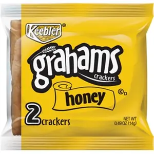 212 MAIN Keebler Honey Graham Crackers - Crispy, Sweet Flavor Food and Snacks, Case of 200
