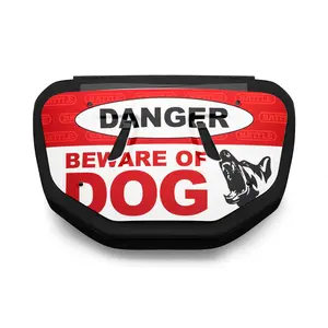 Battle Beware of Dog Chrome Football Back Plate High-Impact Foam Interior Curved Design for Max Energy Disbursement Universal Fit Adult Size