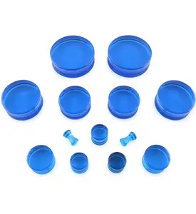 Ocean Blue Glass Plugs