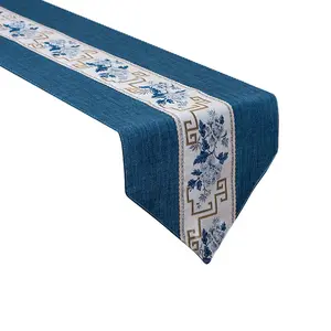Waterproof Breathable Linen Table Runner, High-End Light Luxury Modern Minimalist All-Seasons Kitchen Linen, 33x120cm to 33x300cm Sizes for Food Placement