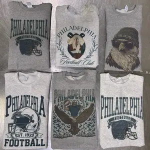 Philadelphia Vintage Football Graphic Sweatshirt Spirit Animal Philadelphia Tees and Pullover Unisex Sports Casual Sublimation Print Sweater
