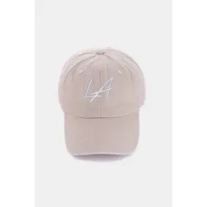 Zenana Washed Embroidered City Baseball Cap