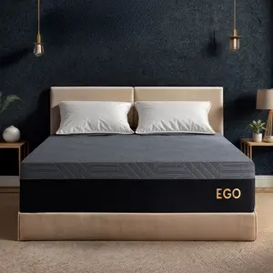 EGO Black Memory Foam & Hybrid Mattress with Graphene Technology 12" 14" Queen King Luxury Sleep Environment Ergonomic Enhanced Performance Modern Comfy Antistatic