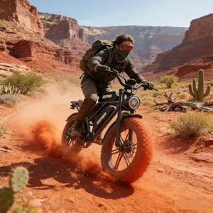 DEEPOWER QS7 UL2849 Certified Ebike, 2000W Peak，48V Removable Battery, 20" All-Terrain Fat Tires, Dual Suspension, 32MPH, 40-120Mi Range 12M WarrantyPower Dirt Bike 7-Speed,Full Suspension ebike  on Mountains/Snow/Sandy
