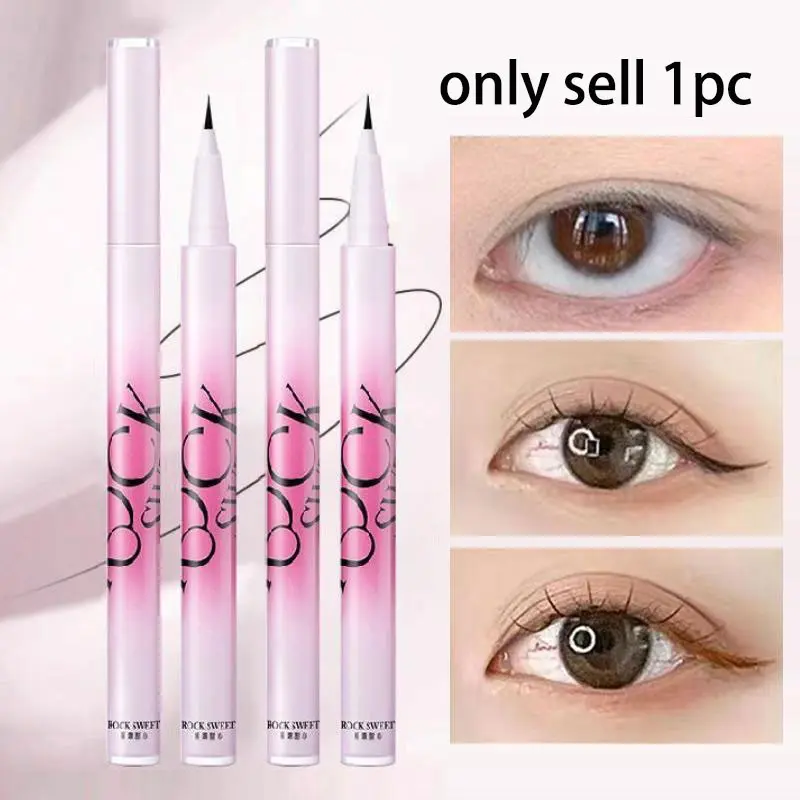 Rock Sweet Liquid Eyeliner Pen, Longwear Eyeliner, Ultra-Fine Tip, Smooth Application, Sweat-Proof & Smudgeproof, Long-Lasting Color, Ideal for Beginners