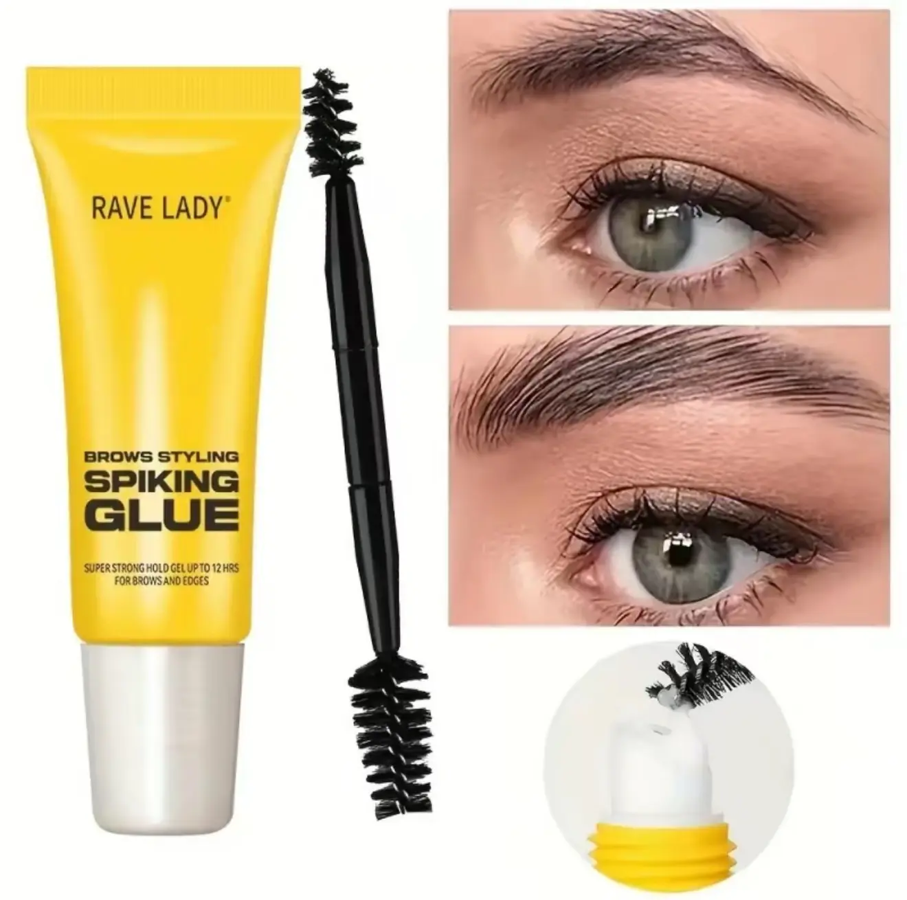 Professional eyebrow shaping for women, strong hold, waterproof and sweat-resistant, long-lasting clear formula, suitable for all skin types