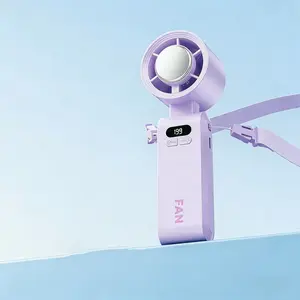 Portable High-Speed Cooling Fan, Adjustable Wind Speed 199 Levels, Ice Pack Cool Down, Summer Travel Camping Fishing Outdoor Essential, Rechargeable Personal Fan