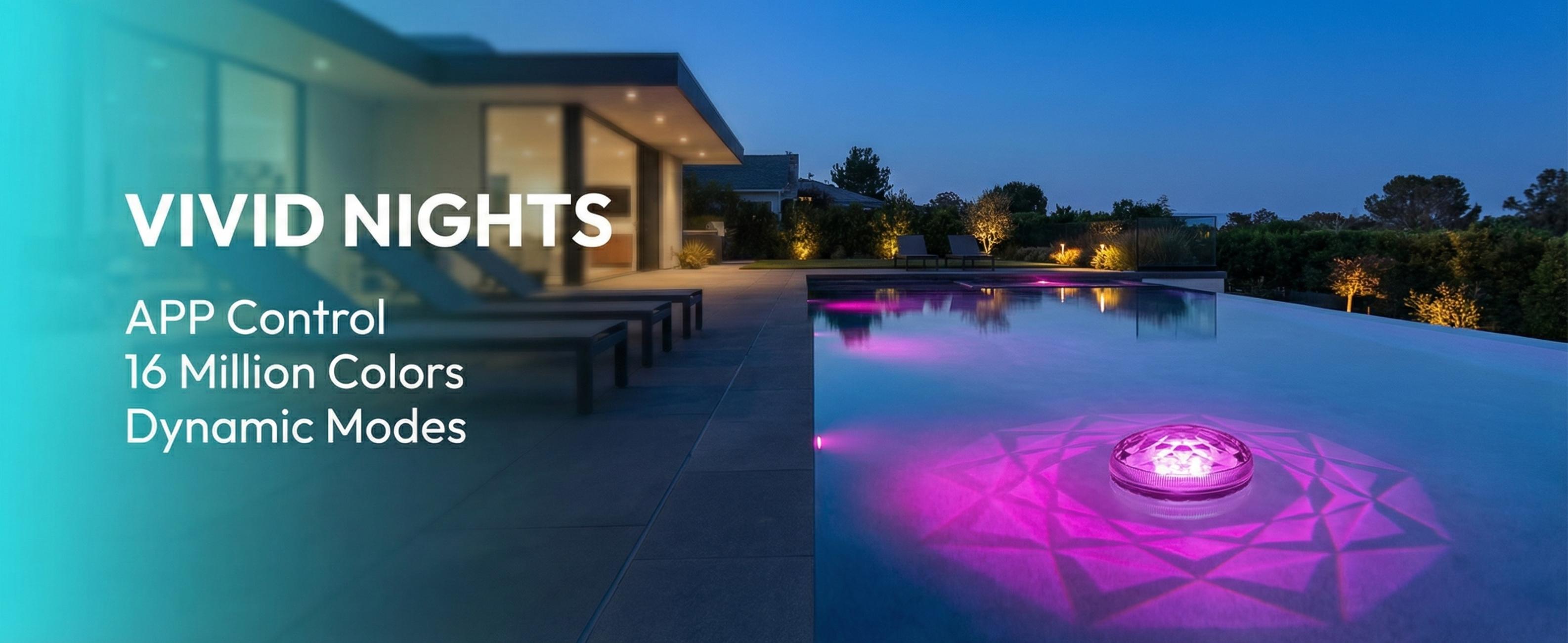 Solar Floating Pool Light, RGB Color Changing Waterproof Pool Lamp with Remote Control, LED Pool Decor for Swimming Pool, Hot Tub, Pond, Party and Garden