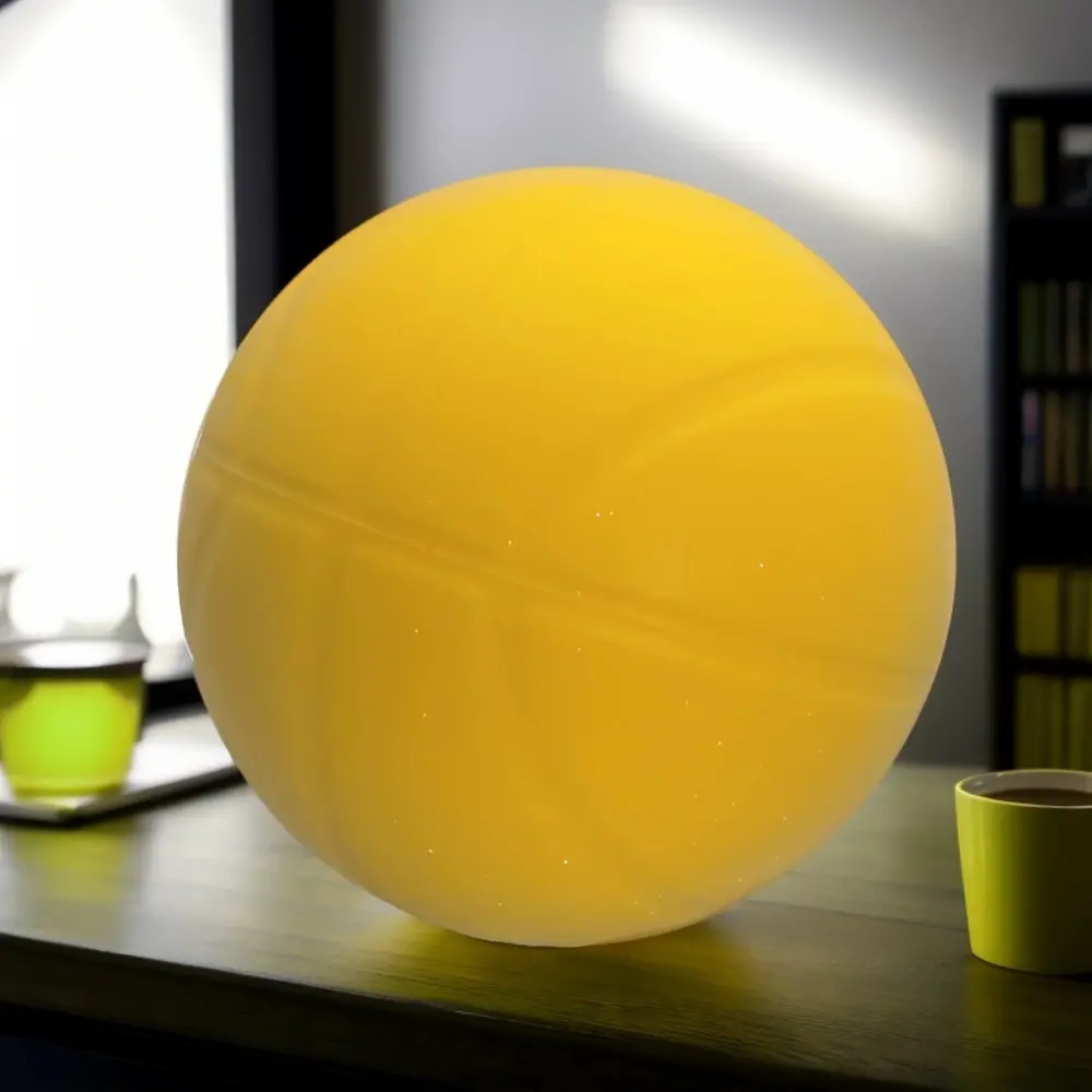 3D groove solid color lemon yellow