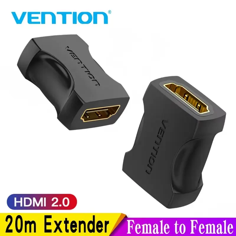 Vention HDMI Extender Adapter HDMI Female to Female Connector 4k HDMI 2.0 Extension Converter Adapter for PS4 Monitor HDTV Projector Devices HDMI Cable Accessories