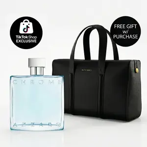 Azzaro Chrome Eau de Toilette for Men | Fresh Citrus Aquatic Cologne | Long-Lasting Clean Scent | 30ml & 100ml | GWP with 100ml
