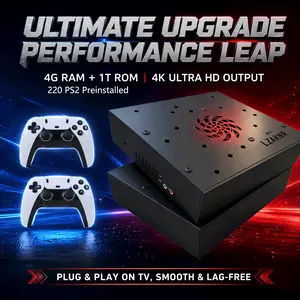 Ultra Version 1TB Retro Console 220 PS2 Multi-Platform Compatibility and High Definition Output Plug and Play on TV