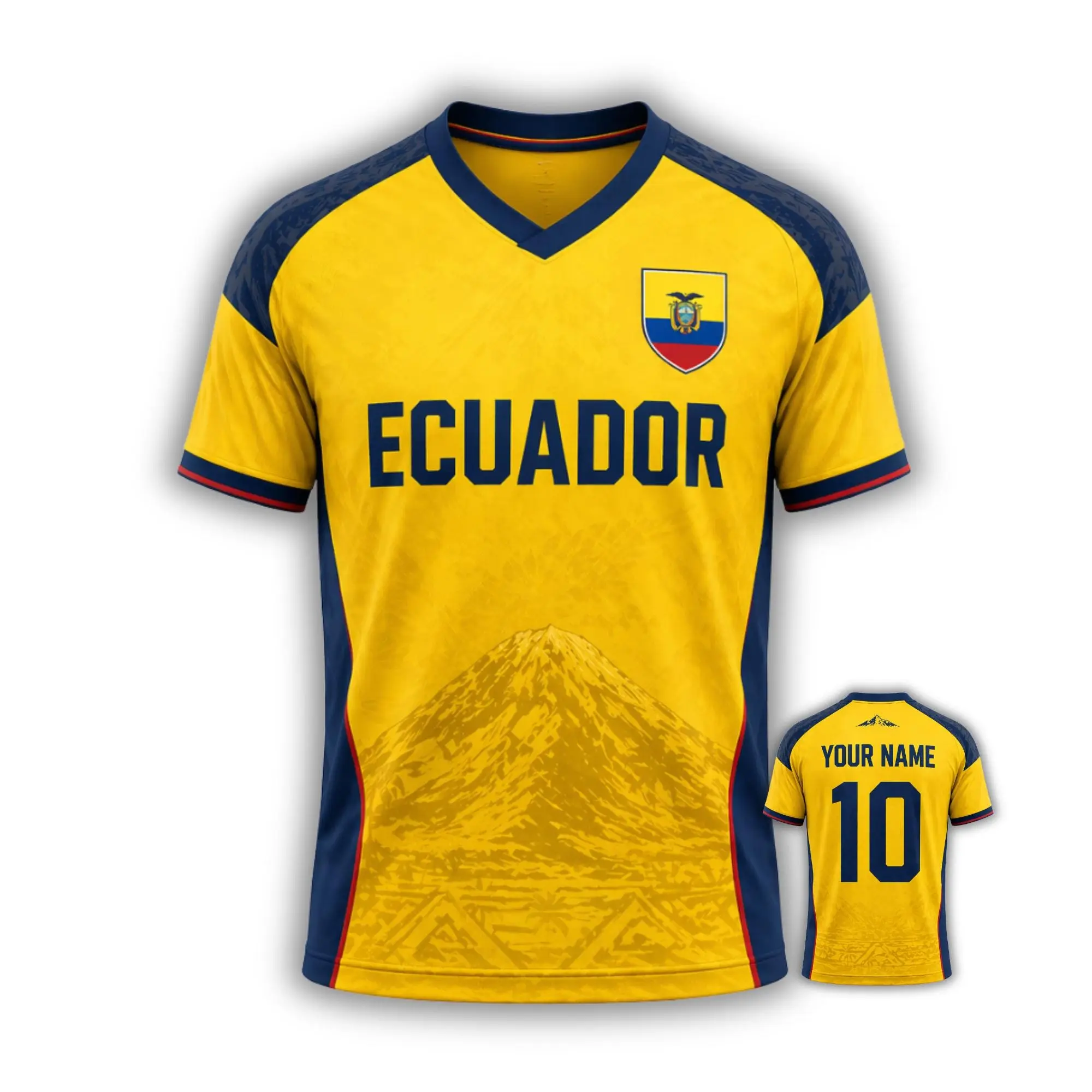 Ecuador 3D Football Jersey WC 2026 Fan Shirt Unisex Soccer Sports Jersey