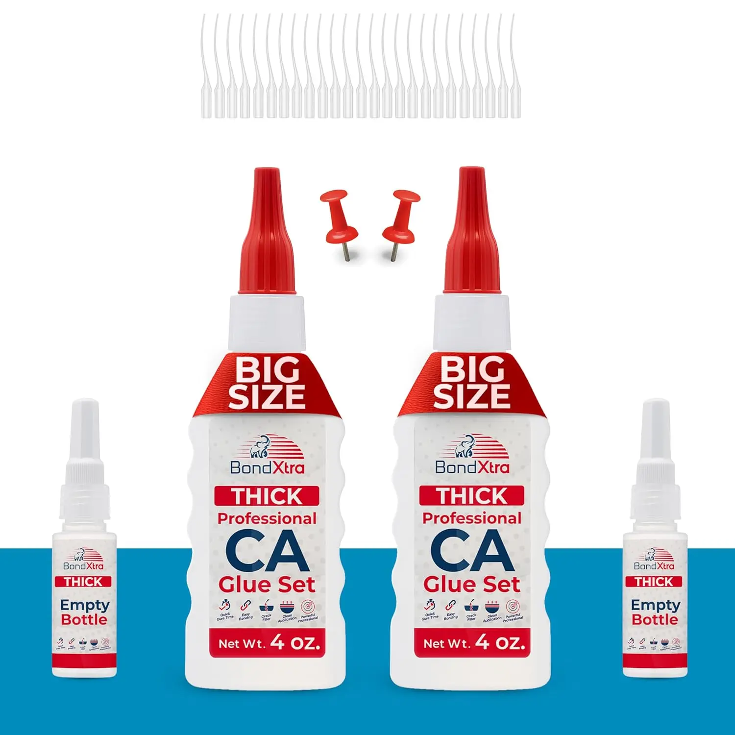 CA Glue Set | Thin - Medium - Thick | 2-4 oz - BONDXTRA