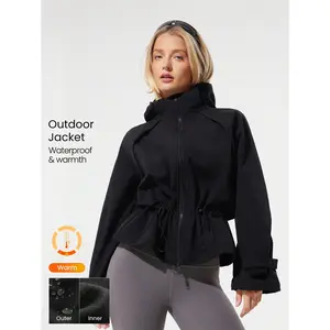 GLOWMODE Wild One Waterproof Warm Breathable Adjustable Waist Cuffs Hood Fleece Jacket Outdoor Hike Daily Wear
