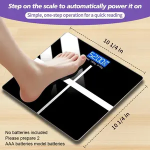Digital Bathroom Scale for Body Weight Most Accurate Weight Scales Digital Bathroom Scales Fitindex Scale Style Large LCD Display 396LB Capacity Black