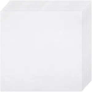 Embroidery Fabric 10 PCS Pre-Cut White Natural Cotton Embroidery Cloth Fabric, Embroidery Cloth Squares Embroidery Garment Craft