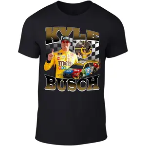 Kyle Busch Bootleg Style Throwback Style T-Shirt Men's Adult