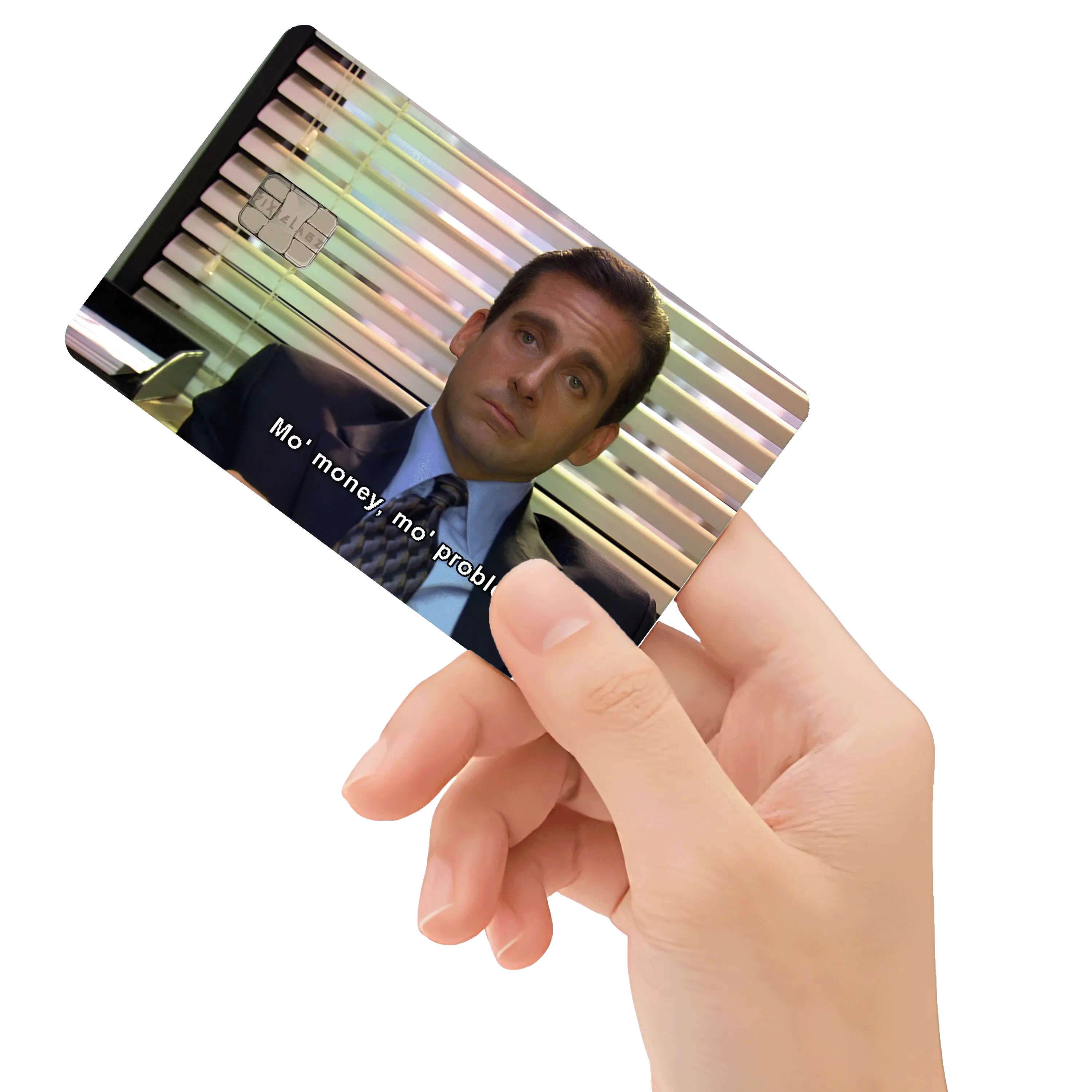 Michael Scott Meme Holographic Debit/Credit Card Decal