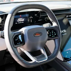 Ford Car Steering Wheel Center Panel Decal, Interior Accessories, Universal Fit, Adhesive Backing, Easy Installation, Car Dashboard Decoration