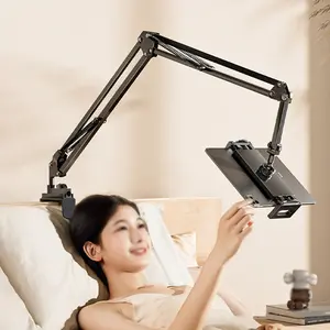 Tablet Stand Phone Holder, Adjustable 360° Rotation Universal Flexible Long Neck Tablet Holder for iPhone/iPad/Kindle, Hands Free Desk Bedside Lazy Arm Stand