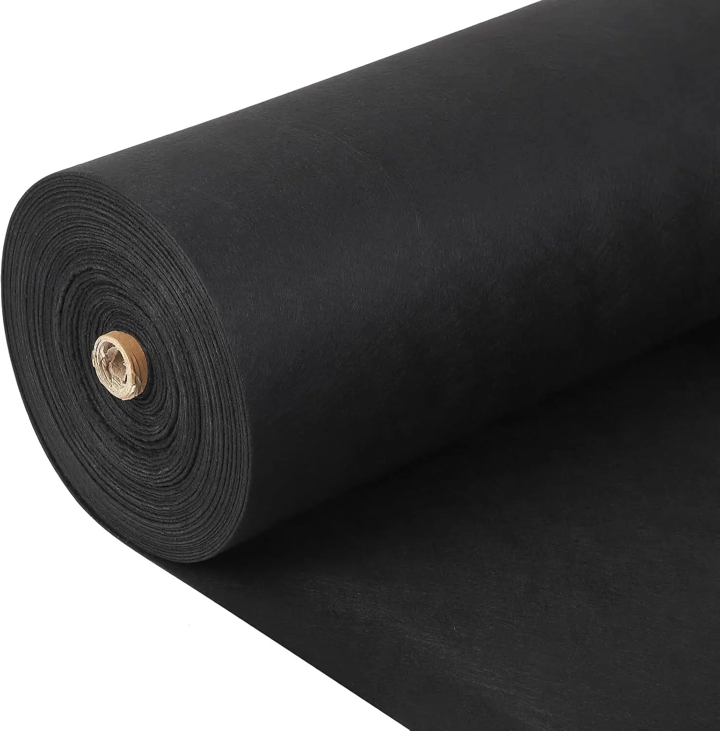 Black PP Geotextile Fabric (4ft x 100ft, 6oz) - 350N Tensile Strength, 440N Load Capacity - Driveway Underlayment for Retaining Walls, Construction Projects, Erosion Control - Drainage, Filtration, Separation Ground Cover