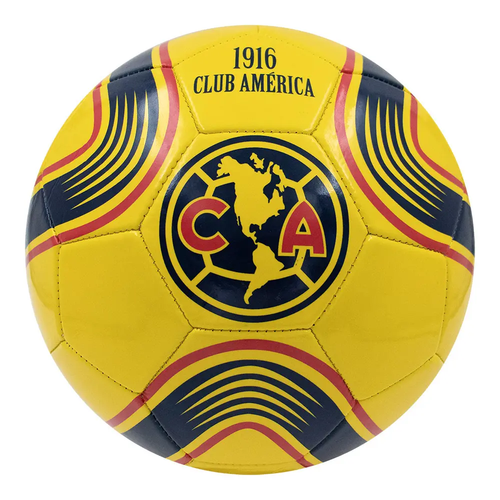 Voit Club America Soccer Ball, Size 5 Football in Vibrant Yellow, Recreational Use for Youth & Adult Fans, Outdoor Play Ready, Football Balls, Adults, Vivid Match Color, Standout On Field, Recreational Play