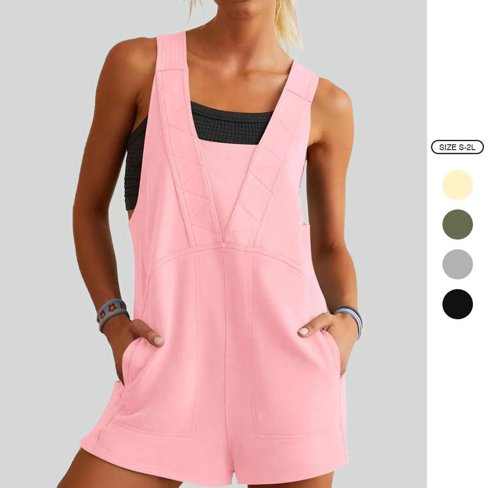 Imily Bela Womens Summer Casual Romper Sleeveless Athletic Trendy Short Jumpsuit Workout Loose Fit Outfits Imily Bela Womens Summer Casual Romper Sleeveless Athletic Trendy Short Jumpsuit Workout Loose Fit Outfits