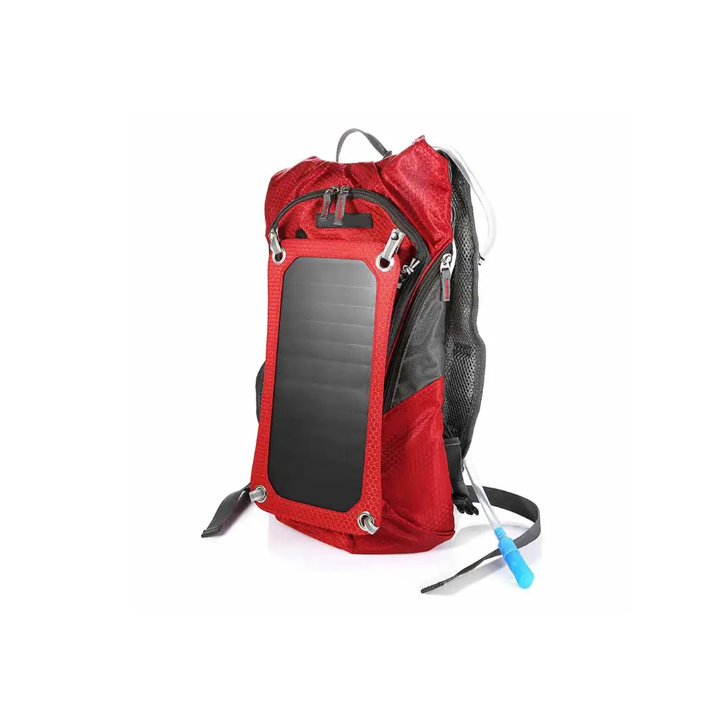 Solar Water Bag for Cycling and Traveling | Backpack with solar charger for phone