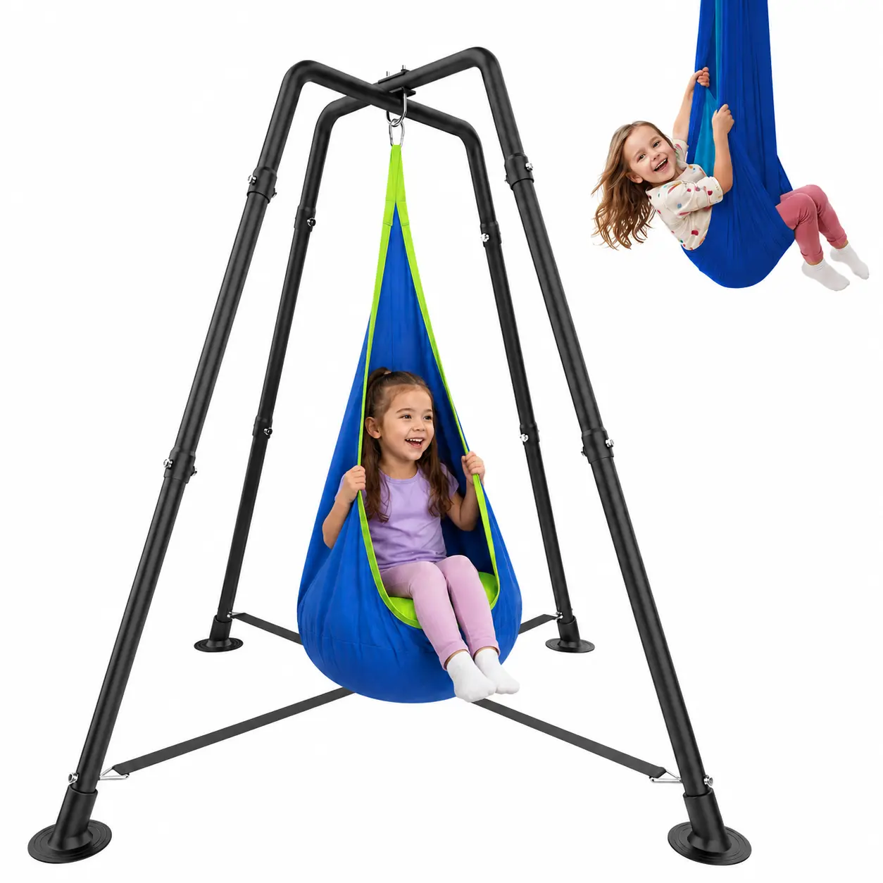 X-Shaped Heavy-Duty Metal Swing Stand, Universal Frame for Sensory Pod & Hammock Chairs, Indoor & Outdoor Use for Kids Adults, Holds Up to 330 LBS #tiktokshopbacktoschool