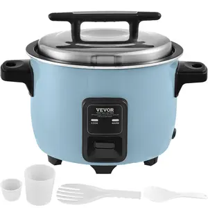 【Father's Day】VEVOR Commercial Rice Cooker 40-Cup Non-Stick Pot 8L 24H Keep Warm Restaurant
