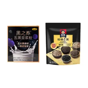 QUAKER 5-Grain Instant Oatmeal 20.49 oz+Black Soymilk Powder 11.28 oz【2 Packs】