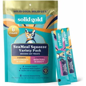 Solid Gold SeaMeal™ Squeeze Mousse Treat Variety Pack for Cats