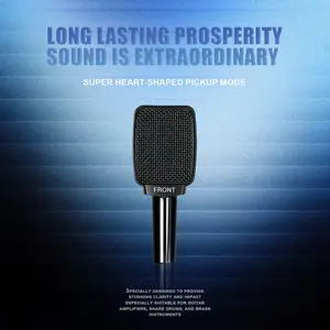 LexiNova E906 Professional Dynamic Microphone - Heavy-Duty Moving Coil Sound System Mic with XLR Connector & Clamp Mount, Handheld/Stand/Mixer Compatible for Live Stage, Karaoke, Streaming, Recording (Guitar, Drums, Singing)