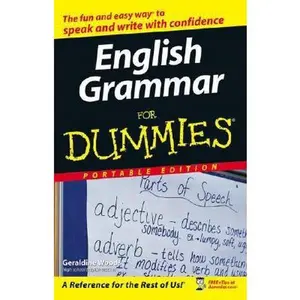 USED-English Grammar for Dummies by geraldine woods (Paperback)