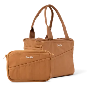 Soolla Studio Bag + Pouch Bundle, Cinnamon